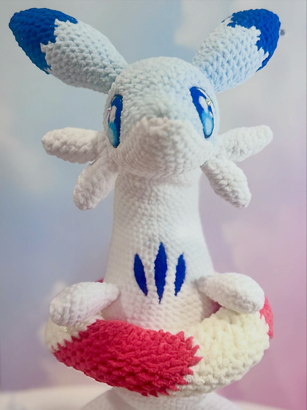 **PATTERN Blue/Pink Fire/Ice Dragon Crochet Pattern