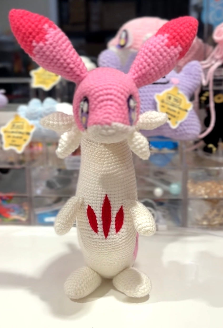 **PATTERN Blue/Pink Fire/Ice Dragon Crochet Pattern